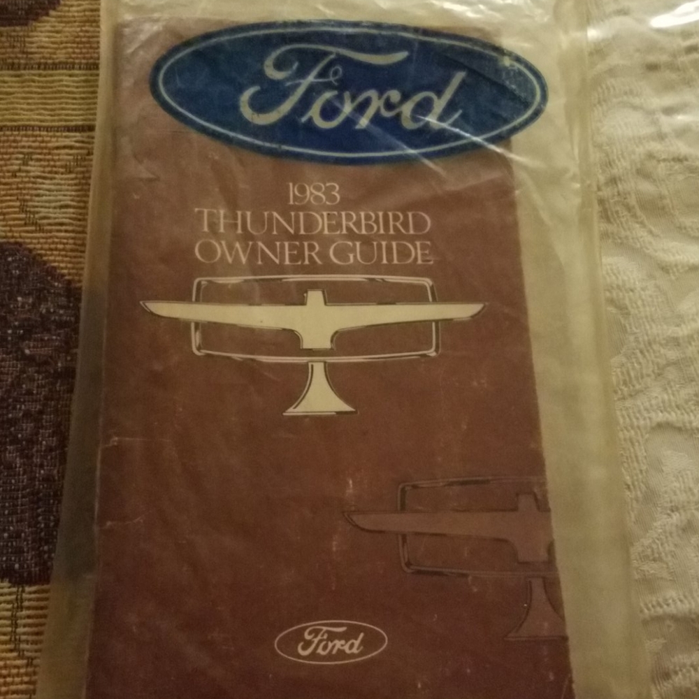 1983 Thunderbird Ford owner's guide